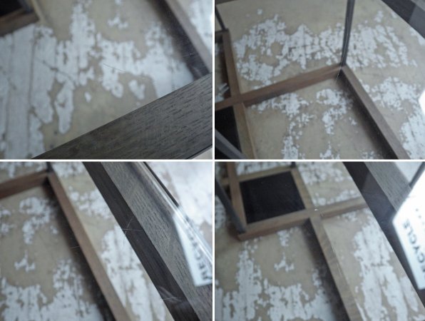 アルテジャパン ARTE GLASS INTERIOR リビング Living ガラステーブル WT-16 オーク材 モダンデザイン 定価97,020円 ♪