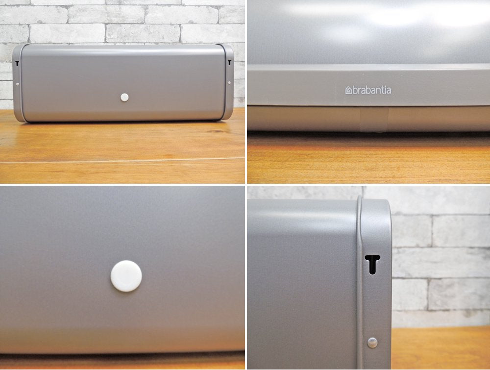 ブラバンシア BRABANTIA ブレッドビン ロールトップ パンケース ストッカー 窓付きキャニスター1.4L セット 定価¥12,500- ●