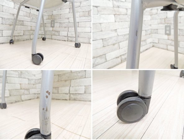 ハーマンミラー Herman miller ケイパーチェア CAPER Chair フレックスネット メタリックシルバー ジェフ・ウェバー 2脚セット 合計定価¥136,400- A ●