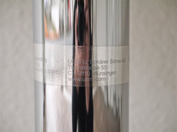 USMモジュラーファニチャー USMハラー キトス Kitos フリースタンディングテーブル ウォールナット天板 ラウンドアジャスタブル ガスリフト 昇降 美品 ◇