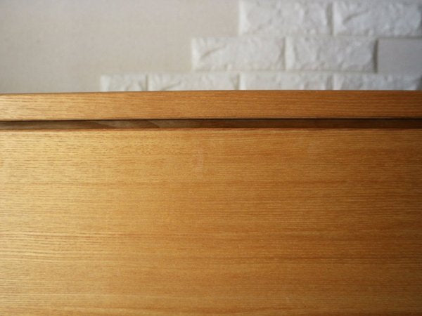 無印良品 MUJI タモ材 3段 ワイドチェスト 廃盤希少 ナチュラル ◎