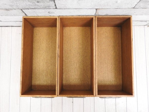 トラックファニチャー TRUCK Furniture エージーボックス AG ボックス Sサイズ 6個セット オーク無垢材 箱型収納 ハンドル&ネームプレート付 E ●