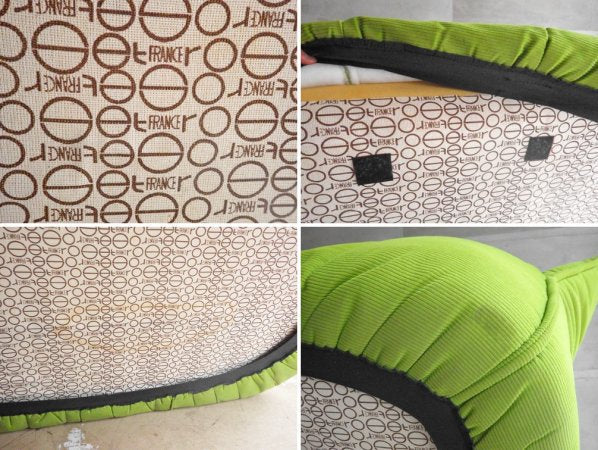 リーンロゼ ligne roset ブリガンタン BRIGANTIN 2シーター ソファ ミッシェル・デュカロワ Gランク生地 ライムグリーン フレンチモダン 定価:278,300円 ♪