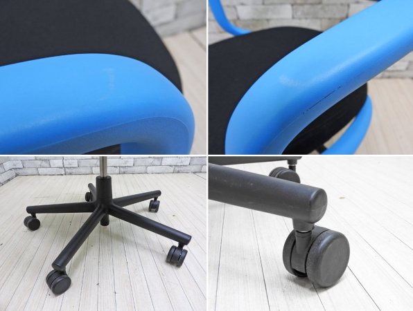 ヴィトラ Vitra オールスター Allstar オフィスチェア ブルー × アクアマリン 廃盤フレーム コンスタンチン・グルチッチ Konstantin Grcic 現行定価 約10万円 ●