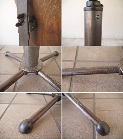 ドラバート DRABERT ビンテージ アジャスタブルワークチェア ドラフティングチェア ドイツ製 インダストリアル 希少品 ◇