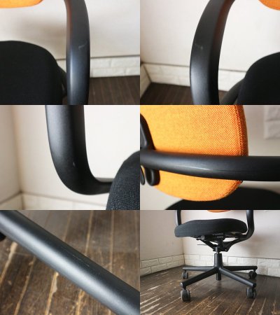 ヴィトラ Vitra オールスター Allstar オフィスチェア ブラック × オレンジ コンスタンチン・グルチッチ Konstantin Grcic 現行定価 約10万円 ◎