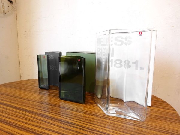 イッタラ iittala ルーツ Ruutu ロナン&エルワン・ブルレック 20cm×27cm クリア 廃盤 元箱付 展示未使用品 ★