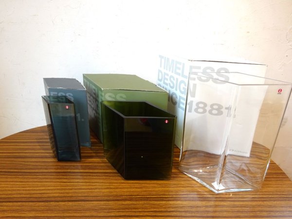イッタラ iittala ルーツ Ruutu ロナン&エルワン・ブルレック 11cm×18cm グレー 元箱付 展示未使用品 ★