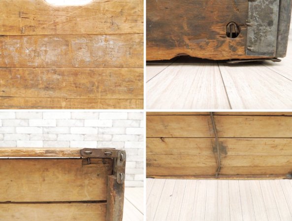 USビンテージ Vintage フォールディングボックス 折り畳みボックス HUBBARD FOLDING BOX Co 木製 40s アメリカ ●