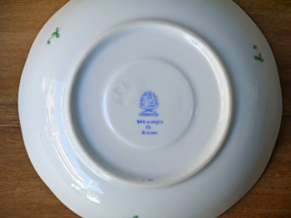 ヘレンド HEREND HVNGARY インドの華 コーヒーカップ&ソーサー ハンドペイント 白磁食器 ハンガリー 極美品 C ■