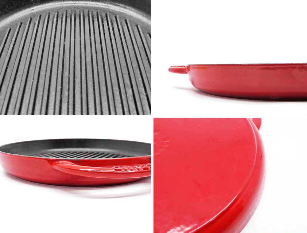 ストウブ STAUB ピュアグリル グリルパン チェリー ラウンド 26cm 調理器具 フランス ●