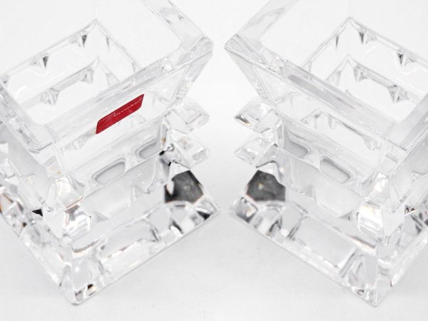 バカラ Baccarat コロンビーヌ ベース Colombine Vase クリスタル 花瓶 B ●