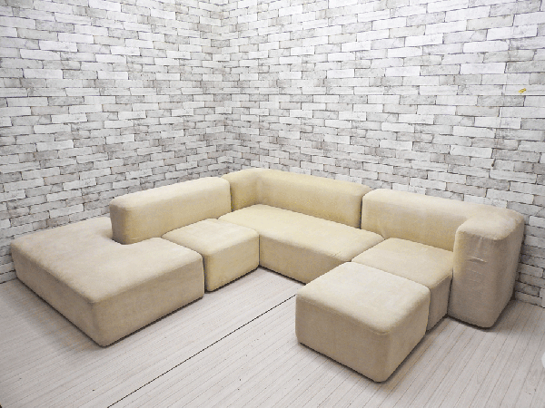 イデー IDEE サロンソファ SALON SOFA 2点セット ファブリック 定価約¥487,000-以上 ●