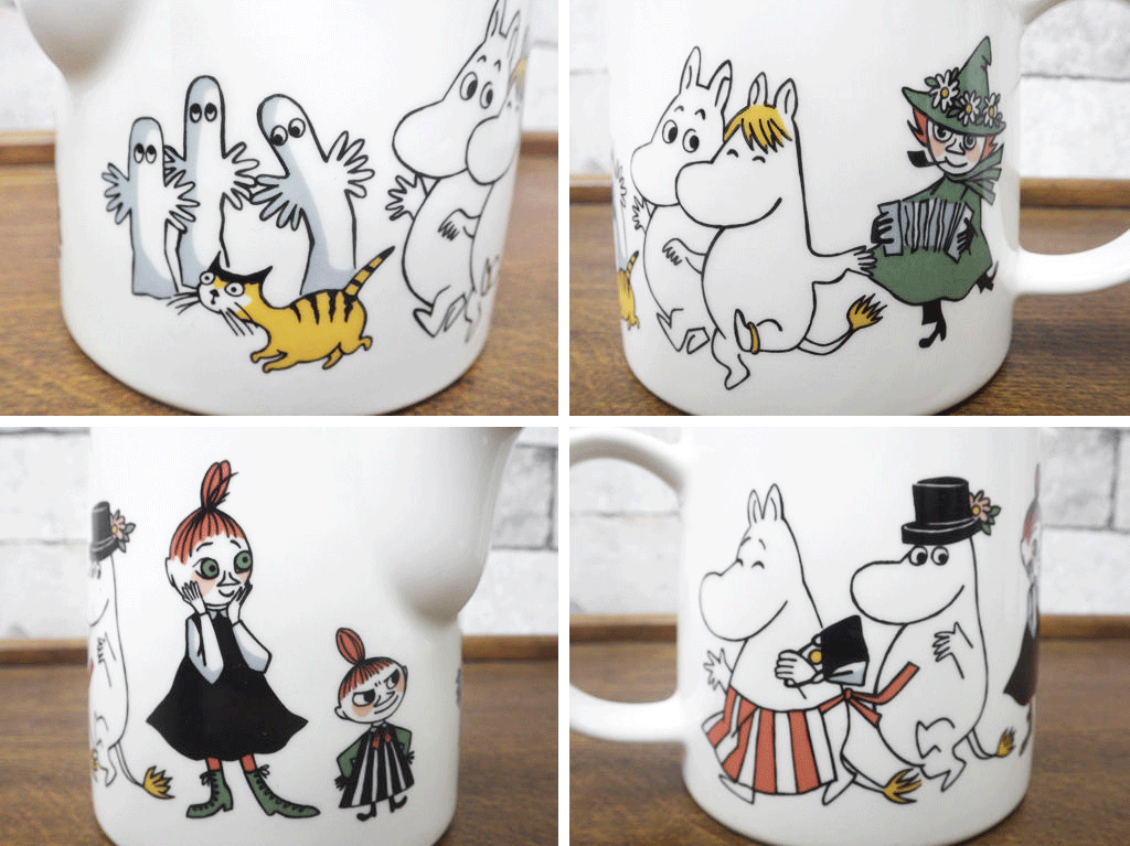 アラビア ARABIA ムーミン Moomin ミルクピッチャー ハッピーファミリー Happy Family 1995-2001 希少廃番品 ●