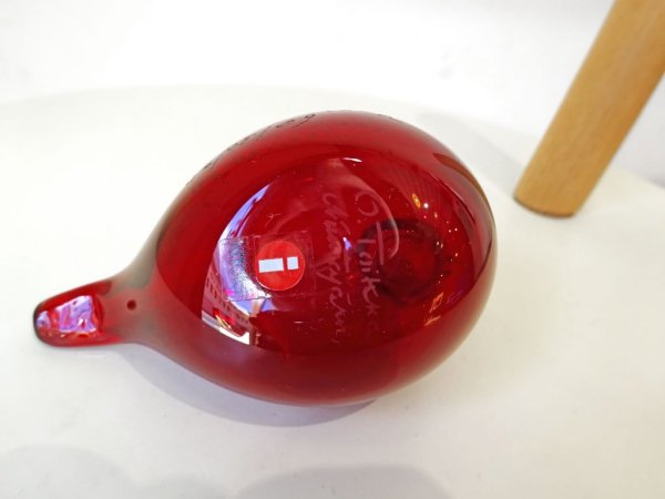 イッタラ iittala イッタラバード リトルターン Little tern コアジサシ オイバ トイッカ Oiva Toikka 廃盤 レッド ★