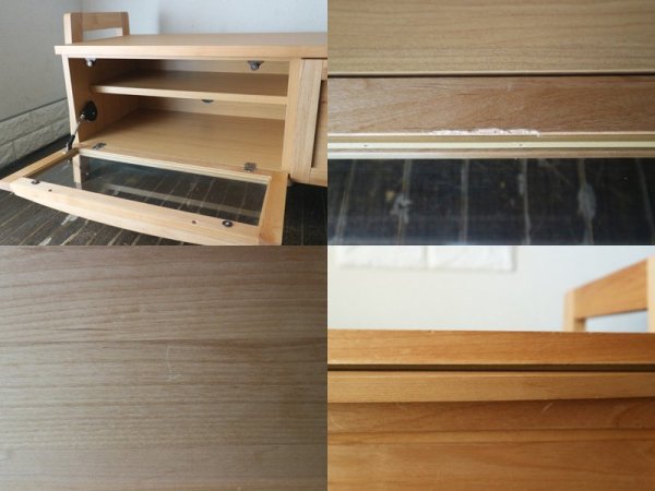 ウニコ unico ロム LOM AVボード キャビネット ローボード オーク材 ◎