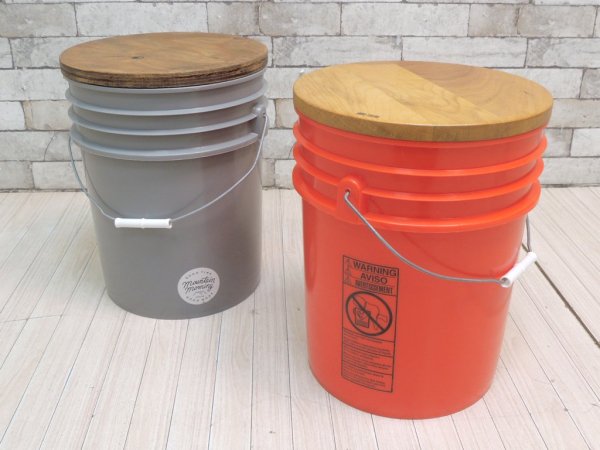 ワンウッド ONE WOOD パイルスツール PAIL STOOL オーク材 オレンジ アウトドア CO.NNECT. ●