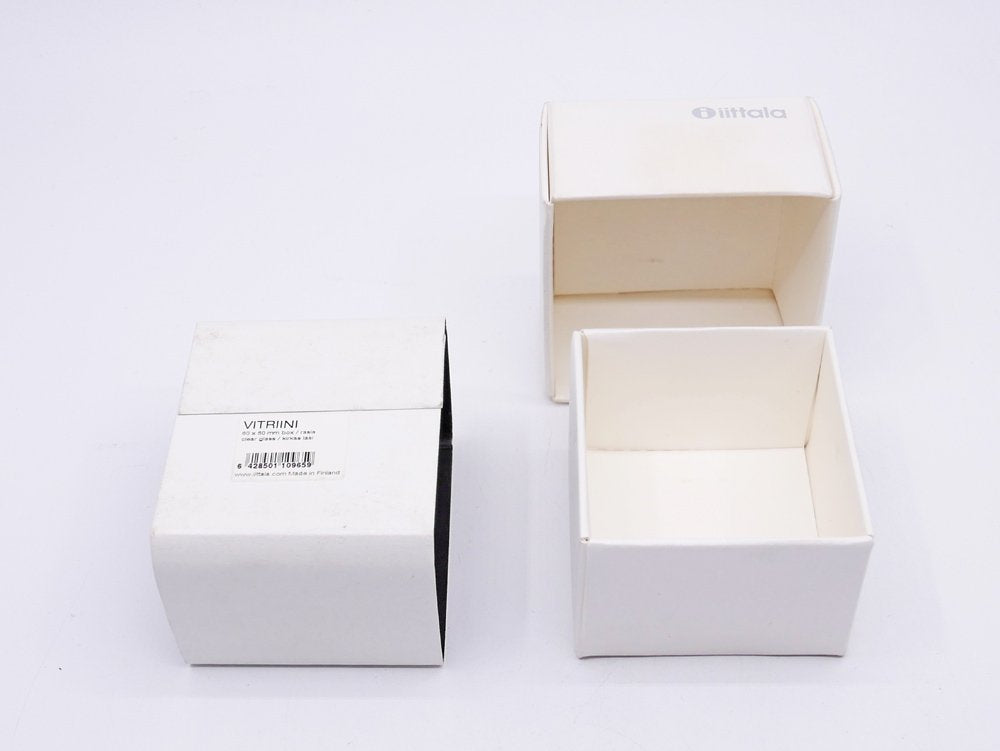 イッタラ iittala ビトリーニ Vitriini ガラス ボックス ウォーターグリーン アヌ・ペンティネン 元箱付き ●