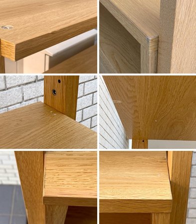 ウニコ unico エレムト ELEMT オーク材 AVミドルボード ディスプレイラック 北欧スタイル ■