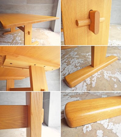 飛騨清見工房 HIDA KIYOMI KOUBOU 大日家具 ダイニングテーブル ナラ無垢材 W170 ナチュラル ♪