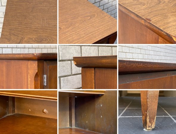 ベーシックウィッツファニチャー BASIC WITZ FURNITURE USビンテージ サイドボード サイドキャビネット 米軍家具 ミッドセンチュリー ■