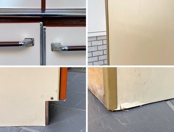 昭和レトロ レトロポップ カップボード キャビネット 食器棚 70's ジャパンビンテージ ■