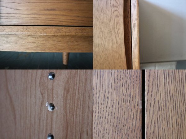 ウニコ unico シグネ SIGNE オーク材 キャビネット サイドボード リビングボード 収納棚 食器棚 ◎