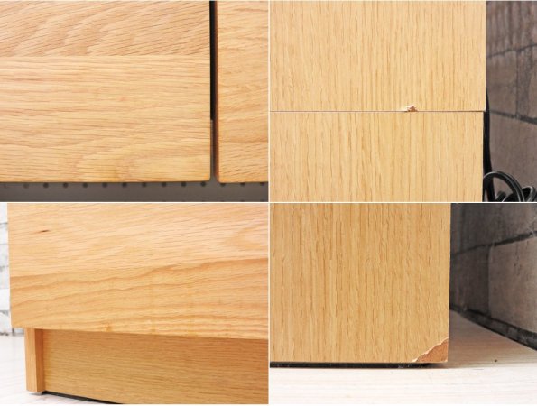 ウニコ unico ヒュッテ HUTTE キッチンボード レンジボード オーク無垢材 メラミン化粧板 W80 ナチュラルデザイン 廃番 定価:113,400- ●