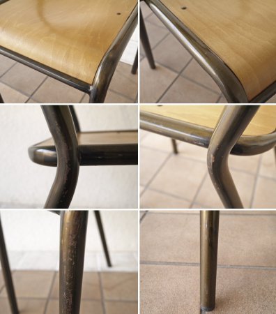 クラッシュゲート CRUSH CRASH PROJECT ノットアンティークス Knot antiques アイアンチェア IRON CHAIR スタッキングチェア 2脚セット ◇