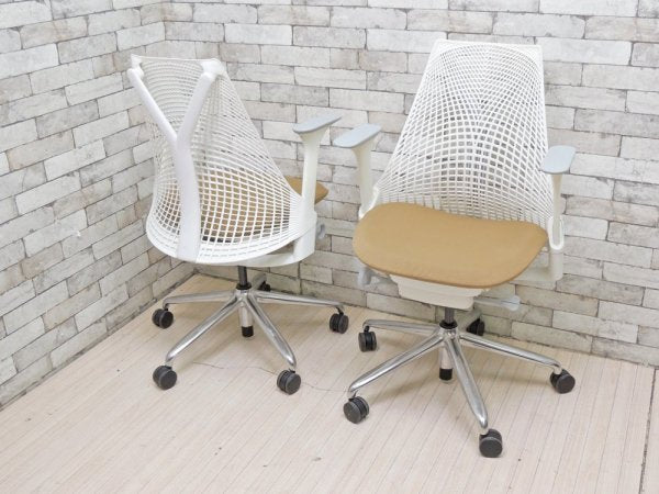 ハーマンミラー Herman Miller セイルチェア SAYL Chair デスクチェア イヴ・ベアール スタジオホワイト 定価¥112,200- A ●