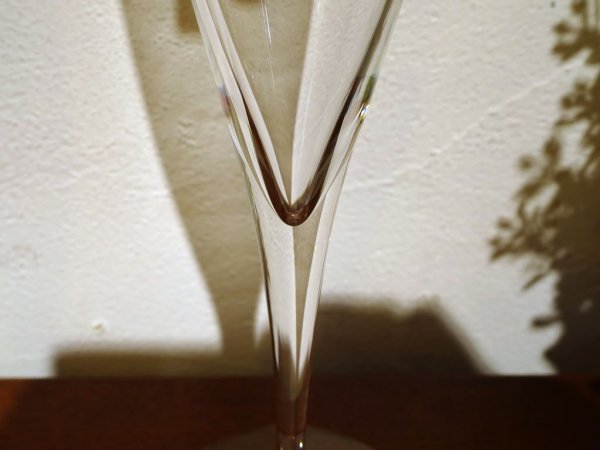 バカラ Baccarat ドン ペリニョン シャンパンフルート Dom Pérignon Champagne flute 2客 ペア 未使用保管品 ★
