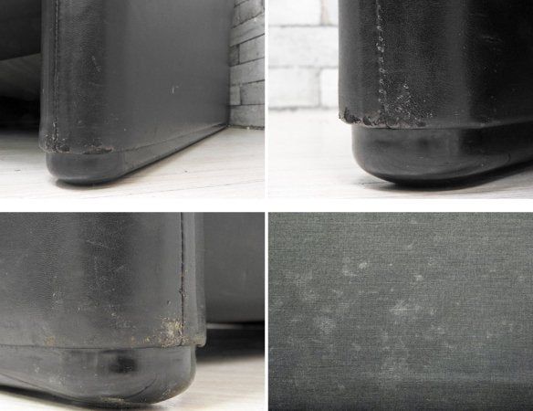 カッシーナ イクスシー Cassina ixc. 675 マラルンガ MARALUNGA 1人掛け ソファ 本革 ブラック ヴィコ・マジストレッティ MoMA ●