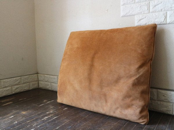 トラックファニチャー TRUCK FURNITURE スエード革 クッション 座布団 W70 オーダーメイド品 オーダー価格¥77,400- 希少 レアアイテム ◎