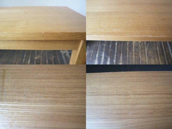 無印良品 MUJI センターテーブル ローテーブル タモ 無垢材 ナチュラル W120 ◎