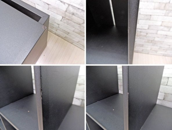 カッシーナ・イクスシー取扱 バルトリ・デザイン クリスタリア KRISTALIA ブックシェルフ オープンシェルフ 本棚 ブラック モダンデザイン カルロ・バルトリ ●