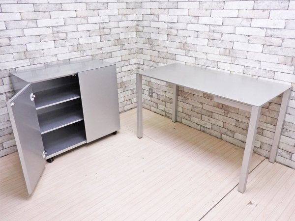 カッシーナ・イクスシー Cassina IXC. エアーフレーム AIR FRAME 3005 DEN デスク アルミハニカム デヴィッド・チッパーフィールド 抽斗1杯 定価¥178,200- ●