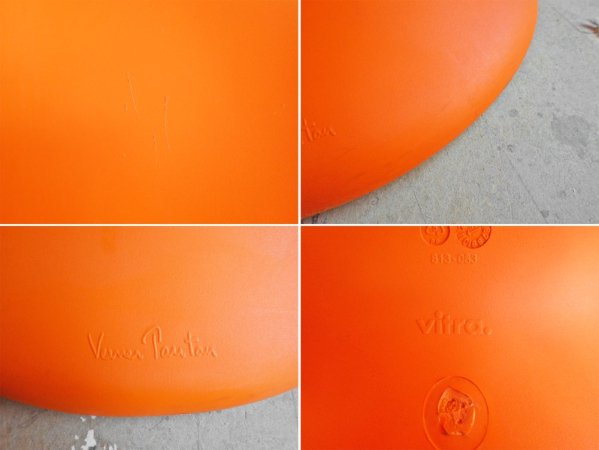 ヴィトラ vitra パントンチェア Panton Chair オレンジ ヴェルナー・パントン Panton スタッキングチェア ミッドセンチュリー スペースエイジ B ♪