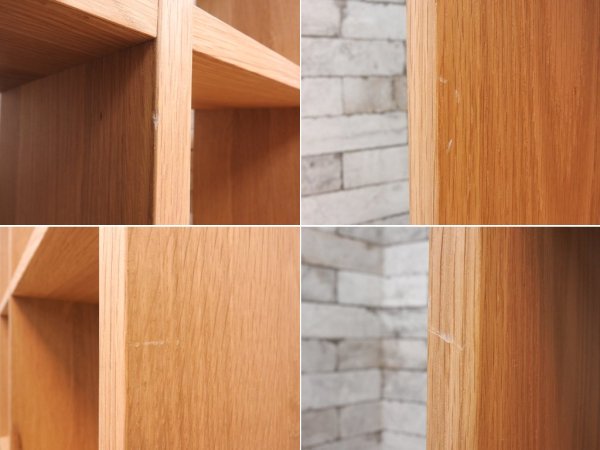 無印良品 MUJI オーク材 スタッキングシェルフ 5段3列 ナチュラル オープンシェルフ ブックシェルフ 本棚 飾り棚 シンプルデザイン 定価39,900円 ●