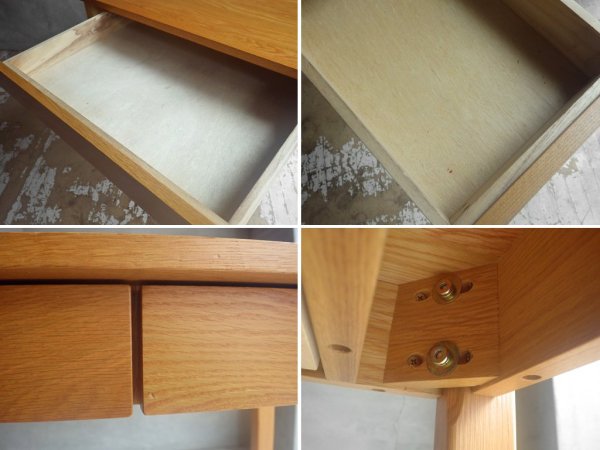 無印良品 MUJI オーク材 パーソナルデスク ワークテーブル W110 引出し付 ナチュラル シンプル♪