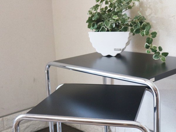 トーネット THONET B9c サイドテーブル ネストテーブル マルセルブロイヤー バウハウス デザイン 定価13.5万円 ◎