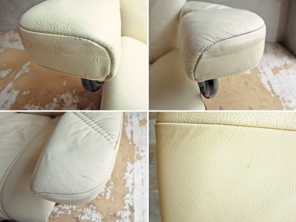 エコーネス EKORNES ディプロマット ストレスレスチェア stressless リクライニングチェア & オットマン レザー 北欧 ノルウェー 説明書付 ♪