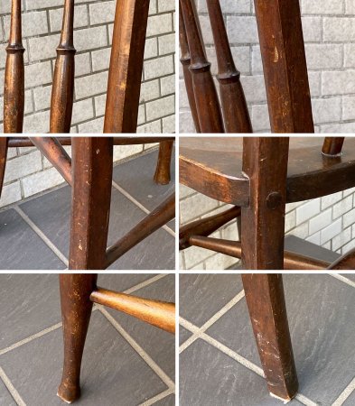 イースト社 EAST'S EGISTERED DESIGN ロイズアンティーク Lloyd's Antiques 取扱い ダイニングチェア UKビンテージ B ■