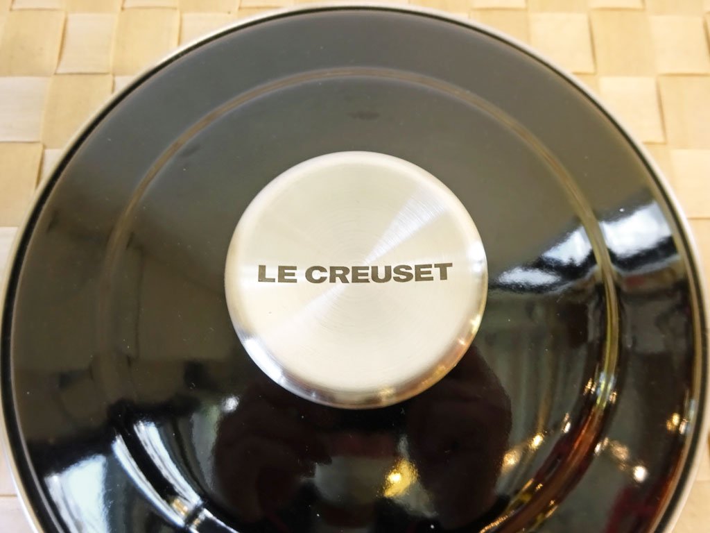 ル・クルーゼ Le Creuset フィトゥ Fitto 20cm シャイニーブラック 両手鍋 1.3リットル IH対応 未使用保管品 ★