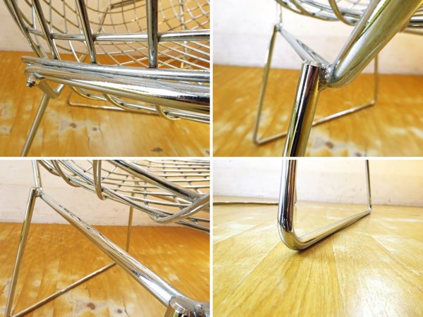 ノル Knoll ダイアモンドチェア Diamond Chair ハリー ベルトイア Harry Bertoia フルカバーリング イエロー ★