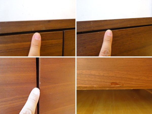 無印良品 MUJI 木製キャビネット w80cm ウォールナット材 ブラウン 木製扉 シンプルデザイン ★