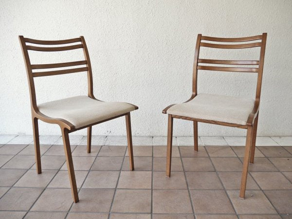 冨士ファニチア FUJI FURNITURE カーム Calm ダイニングチェア オーク材 ファブリック プライウッド B ◇