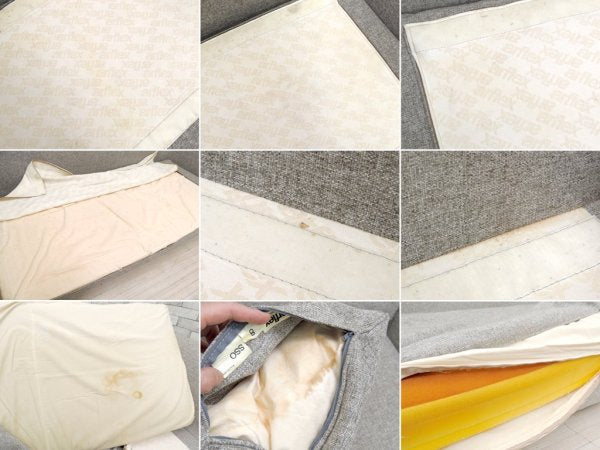 アルフレックス arflex エーソファ ミディアム10 A.SOFA MEDIUM10 ワイド2人掛けソファ ファブリック グレー 定価47万円~ ●
