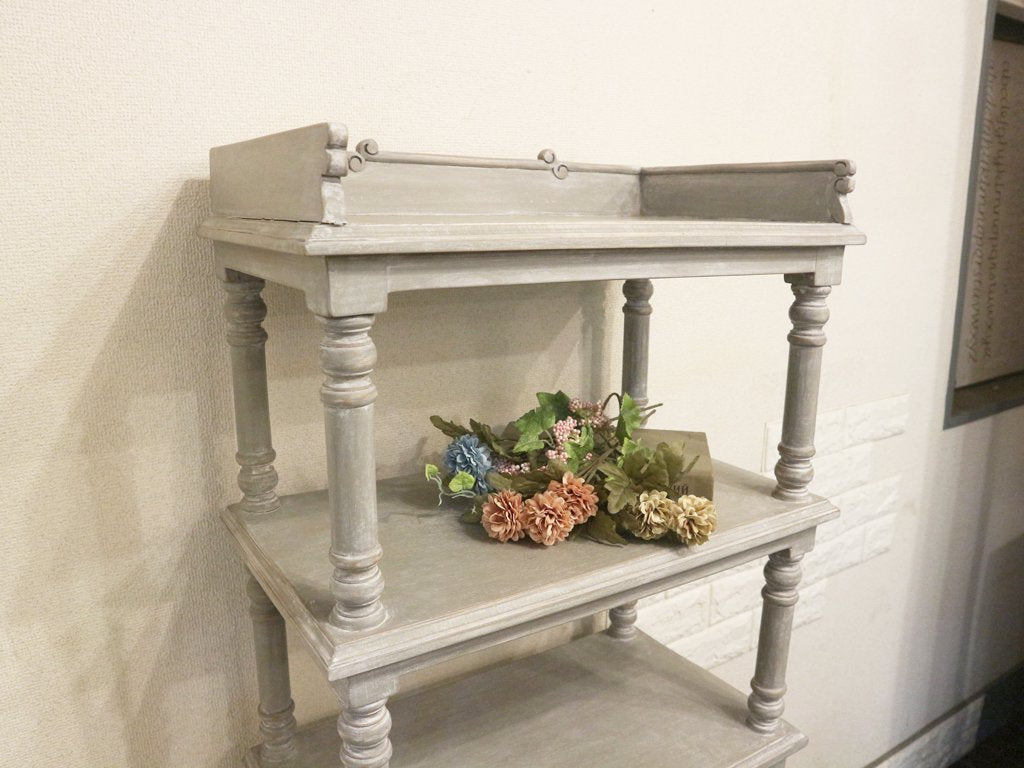 青山 キノ kino オープンシェルフ 1Drawer Classic Shelf 棚 フランス ビンテージ スタイル シャビーシック ◎