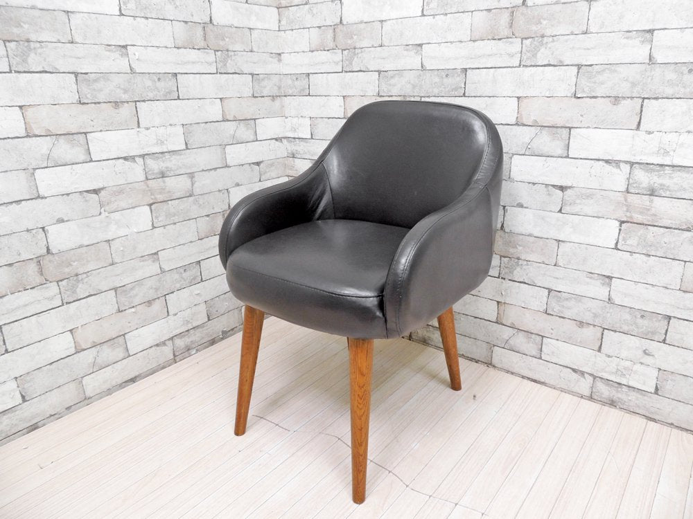 ウニコ unico リック RICK ダイニングチェア PVCレザー ブラック