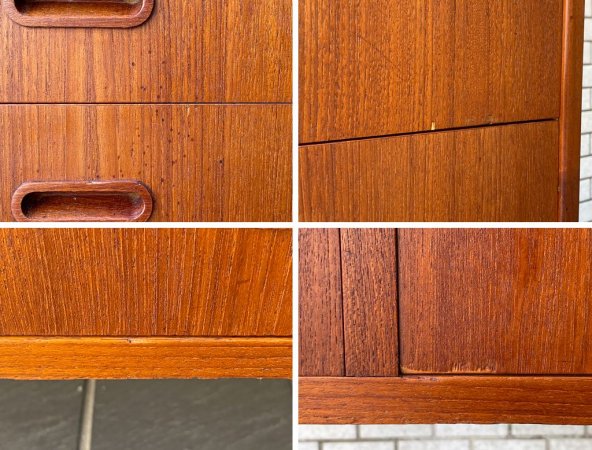北欧 ビンテージ Scandinabian vintage チーク材 サイドボード キャビネット オイル仕上げ 北欧家具 ■